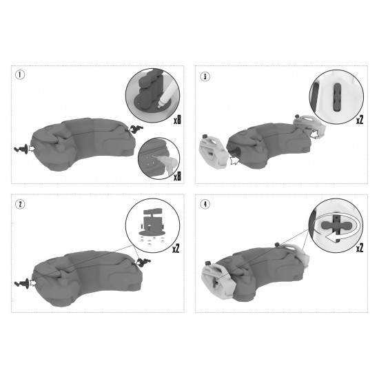 ATV YAKIT BİDONU (CAN-AM OUTLANDER XTP, DPS, LTD 850/1000 R G3, 2025-2026)